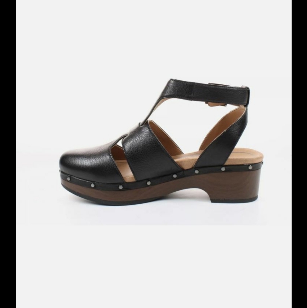 Vionic Shoes  Day Faye Clog 8 39 NEW pebble leather black
